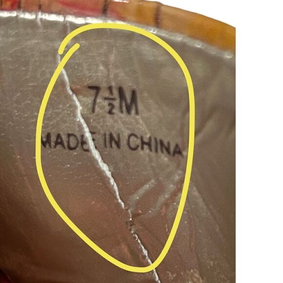 Moda Spana Size 7.5 Floral Slide Sandals Has Flaw - Picture 11 of 11